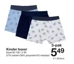 Zeeman Kinder boxer Maat 92-128/2-8Y aanbieding