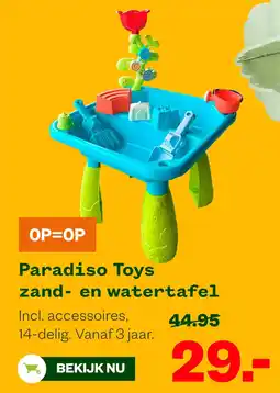 Welkoop Paradiso Toys zand- en watertafel aanbieding