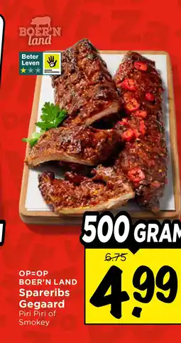 Vomar Voordeelmarkt BOER'N LAND Spareribs Gegaard aanbieding