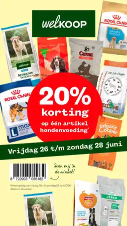 Welkoop op één artikel hondenvoeding aanbieding