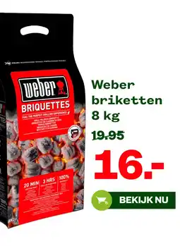 Welkoop Weber briketten aanbieding