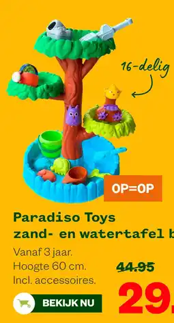 Welkoop Paradiso Toys zand- en watertafel boom aanbieding