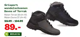 Welkoop Grisport wandelschoenen Davos of Terrak aanbieding