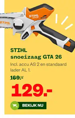 Welkoop STIHL snoeizaag GTA 26 aanbieding