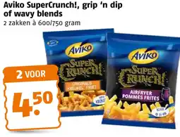 Poiesz Aviko SuperCrunch!, grip 'n dip of wavy blends aanbieding