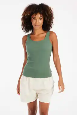 Wehkamp Protest singlet donkergroen rib gebreid aanbieding