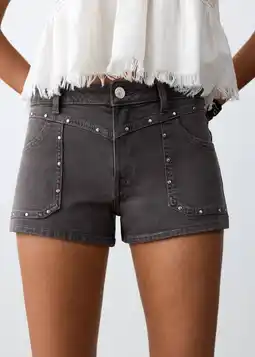 Wehkamp MANGO TEEN short grey denim aanbieding