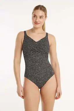 Wehkamp ten Cate Swim Tweka badpak zwart/wit aanbieding