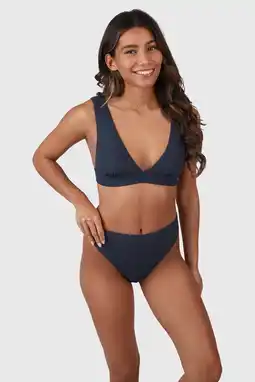 Wehkamp Brunotti brazilian bikinibroekje Flores donkerblauw aanbieding