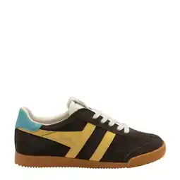 Wehkamp Gola Elan suède sneakers bruin/geel aanbieding