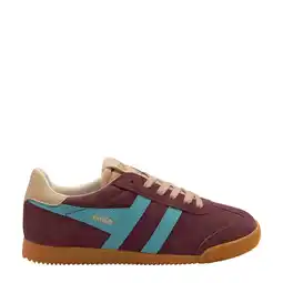 Wehkamp Gola Elan suède sneakers bordeaux/blauw aanbieding