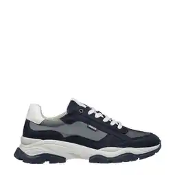 Wehkamp Van Lier Raptor chunky suède sneakers donkerblauw aanbieding