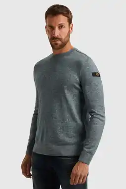 Wehkamp PME Legend gebreide trui blauw aanbieding