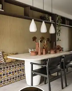 Eijerkamp Stel zelf samen eetkamerstoel Jan. eettafel Olive. hanglamp Iggy aanbieding