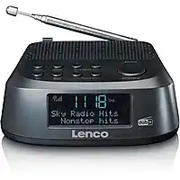 Bol.com Lenco CR-605BK - Wekkerradio met DAB - Slaaptimer - Zwart aanbieding