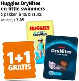 Poiesz Huggies DryNites en little swimmers aanbieding