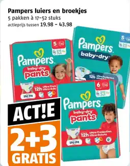 Poiesz Pampers luiers en broekjes aanbieding