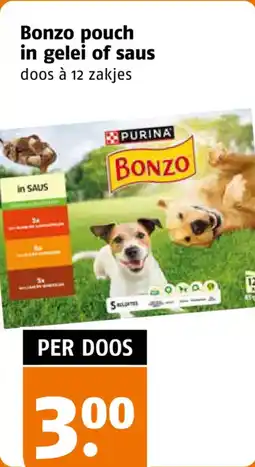Poiesz Bonzo pouch in gelei of saus aanbieding