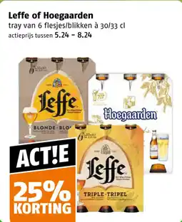 Poiesz Leffe of Hoegaarden aanbieding