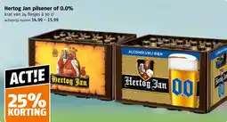 Poiesz Hertog Jan pilsener of 0.0% aanbieding