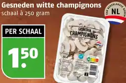 Poiesz Gesneden witte champignons aanbieding