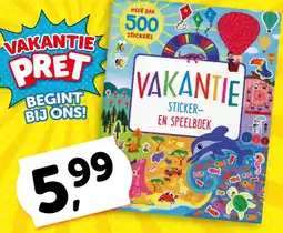 Boekenvoordeel Vakantie stickerboek aanbieding