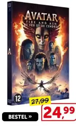 Boekenvoordeel Avatar fire and ash DVD aanbieding