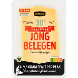 Jumbo Jumbo Kaas Jong Belegen 30+ Plakken 190 g aanbieding