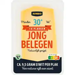 Jumbo Jumbo Kaas Jong Belegen 30+ Plakken 190 g aanbieding