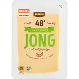 Jumbo Jumbo Kaas Jong 48+ Plakken 190 g aanbieding