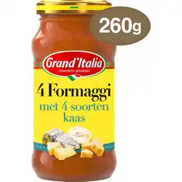 Jumbo Grand'Italia Pastasaus 4 Formaggi 260 g aanbieding