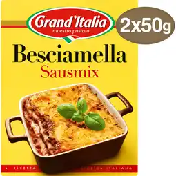 Jumbo Grand'Italia Besciamella Sausmix voor lasagne 2 x 50 g aanbieding