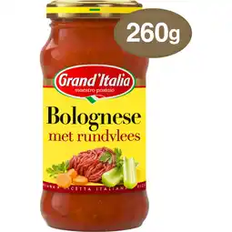 Jumbo Grand'Italia Bolognese met Rundvlees 260 g aanbieding