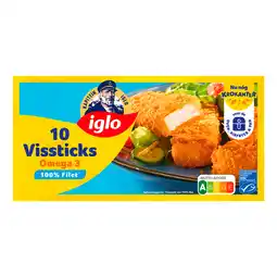 Jumbo Iglo Vissticks Omega 3 10 Stuks 300 g aanbieding
