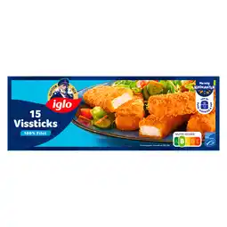 Jumbo Iglo Vissticks 15 stuks 15 x 28 g aanbieding