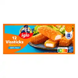 Jumbo Iglo Vissticks Glutenvrij 12 Stuks aanbieding
