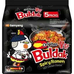 Jumbo Buldak Noedels Spicy Ramen Original 5 x 140 g aanbieding