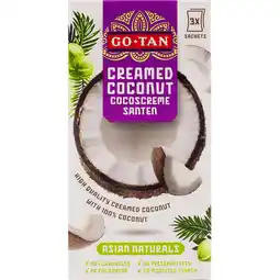 Jumbo Go-Tan Creamed Coconut Cocoscreme Santen 3 x 50 g aanbieding