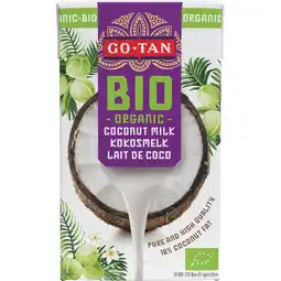 Jumbo Go-Tan Biologische Kokosmelk 250ml aanbieding