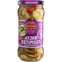 Jumbo Go-Tan Atjar ketimoen (komkommer) 330g aanbieding