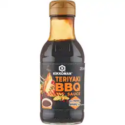 Jumbo Kikkoman Teriyaki BBQ Sauce with Honey & Smokey Taste 250 ml aanbieding