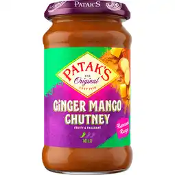Jumbo Patak's Ginger Mango Chutney 340 gram aanbieding