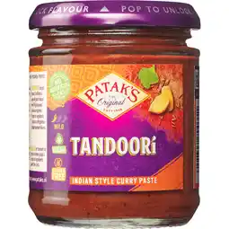 Jumbo Patak's Original Tandoori Indiase Kruidenpasta 170 g aanbieding