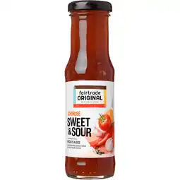 Jumbo Fairtrade Original Chinese Sweet & Sour Woksaus 170 g aanbieding