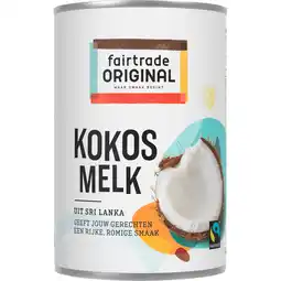 Jumbo Fairtrade Original Kokosmelk 400 ml aanbieding