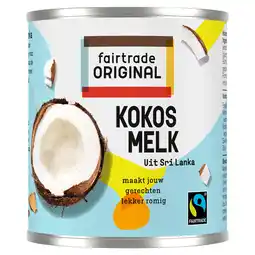 Jumbo Fairtrade Original Kokosmelk 200 ml aanbieding