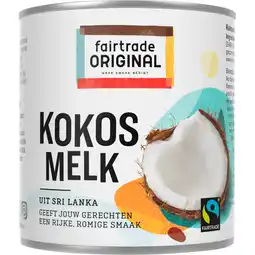Jumbo Fairtrade Original Kokosmelk 200 ml aanbieding
