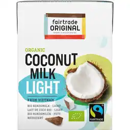 Jumbo Fairtrade Original Bio Kokosmelk - Light 200 ml aanbieding