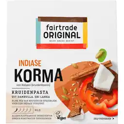 Jumbo Fairtrade Original Indiase Korma Kruidenpasta 75 g aanbieding