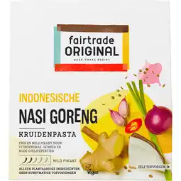 Jumbo Fairtrade Original Indonesische Nasi Goreng Kruidenpasta 75 g aanbieding